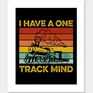 I Have A One Track Mind - Trainspotter Model Train Railroad Posters and Art